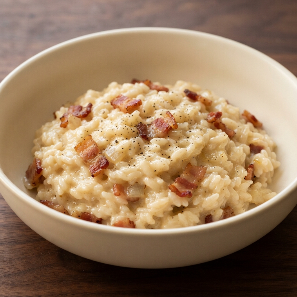 Creamy Bacon Parmesan Risotto