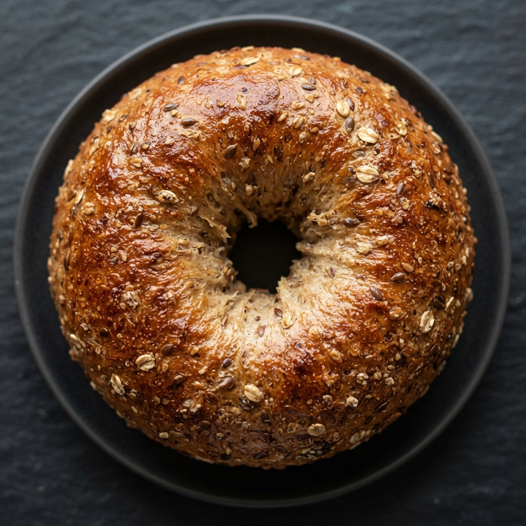Hearty Multigrain Homemade Bagels