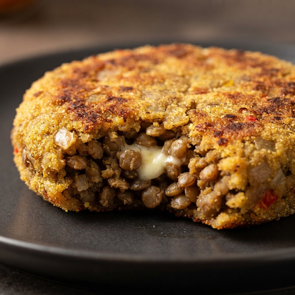 Pan-Fried Lentil Patties (Veggie Burgers)