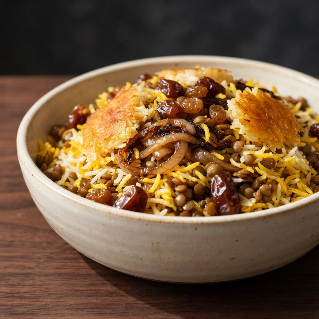 Adas Polo (Persian Lentil and Rice Pilaf)