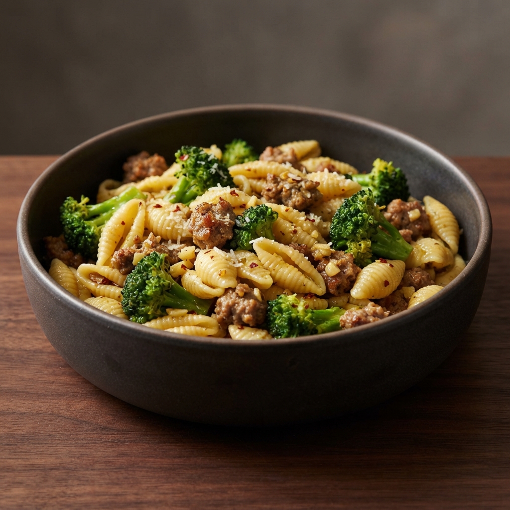 Broccoli and Sausage Cavatelli