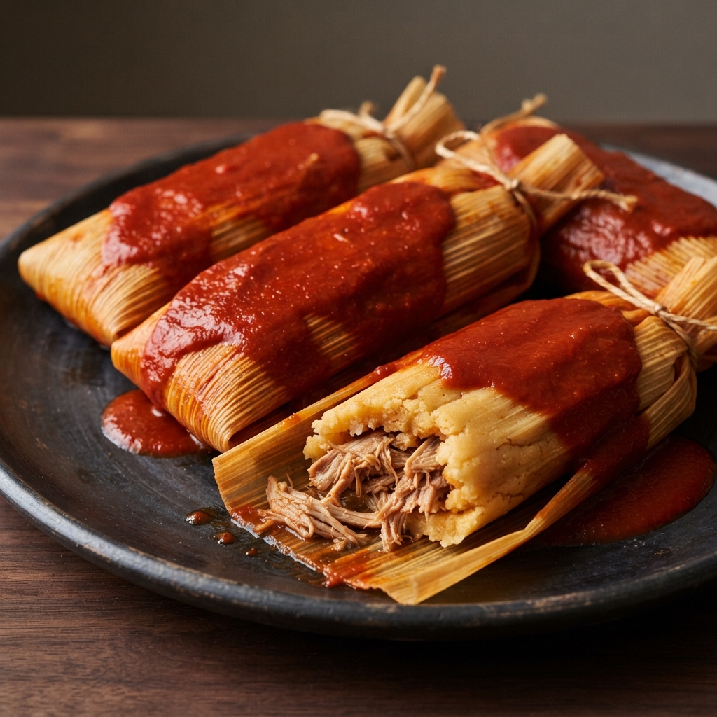Pressure Cooker Pork Tamales