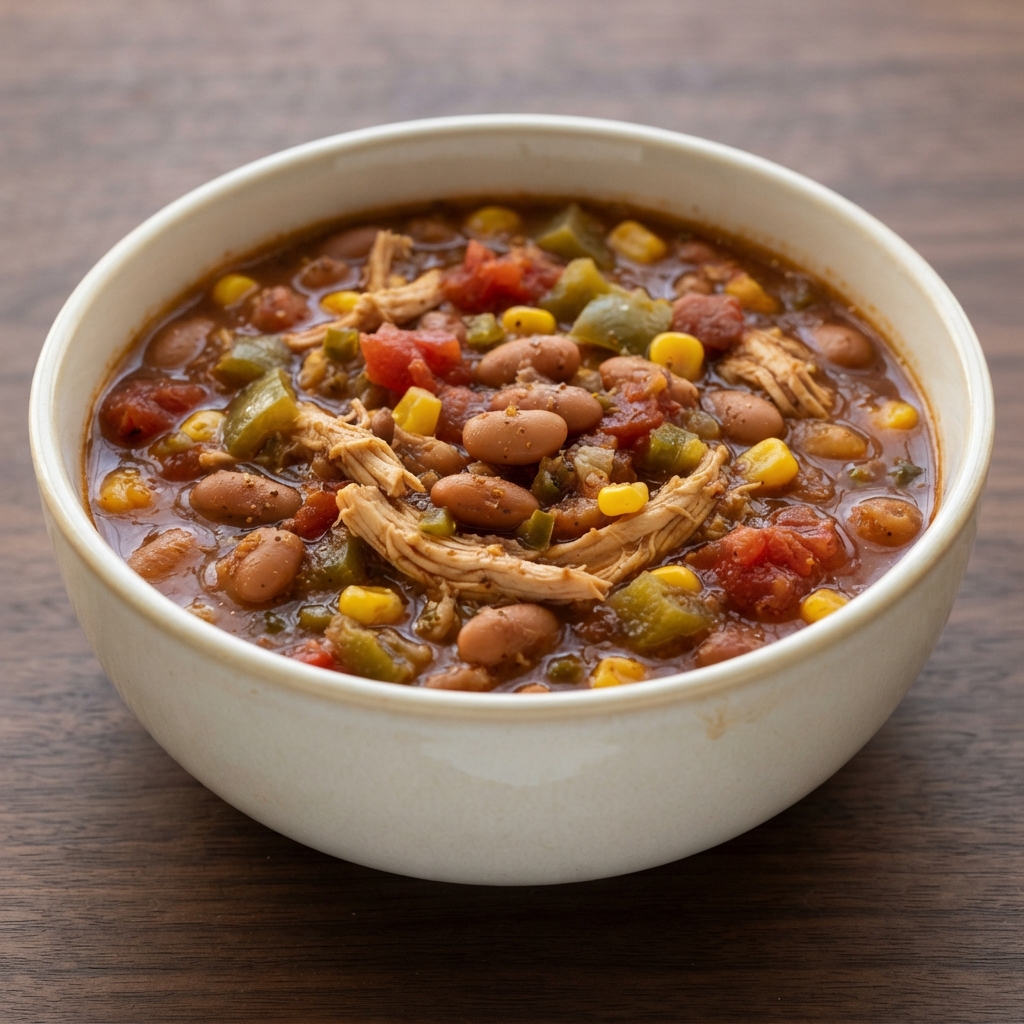 Slow Cooker Chili with Leftover Turkey