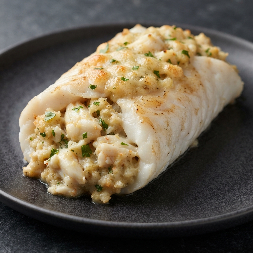 Chesapeake-Style Rockfish Stuffed with Crab
