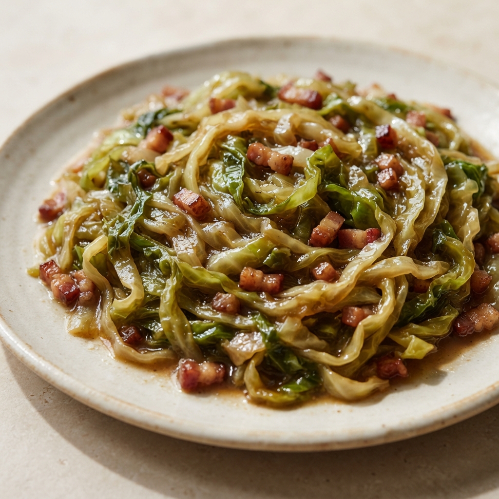 Bacon-Braised Cabbage