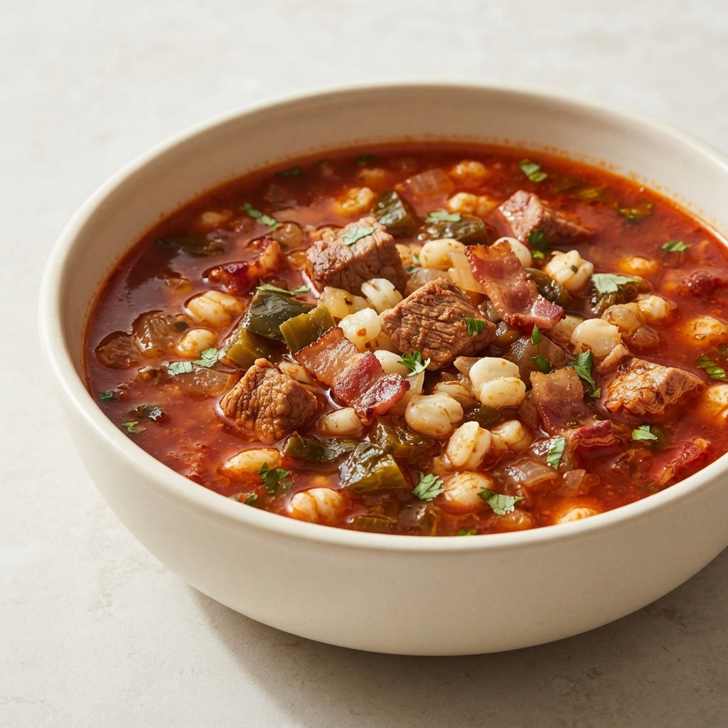Ken's Spicy Red Posole