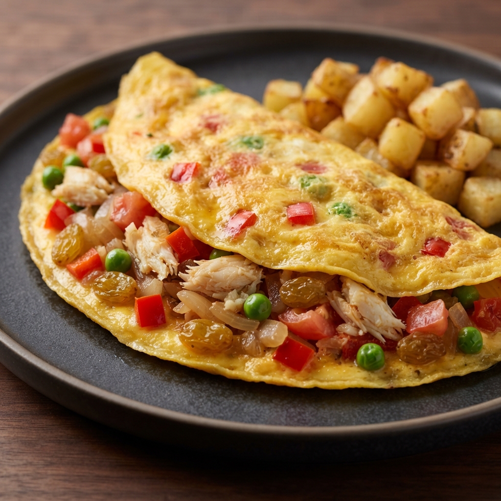 Crab and Veggie Omelet