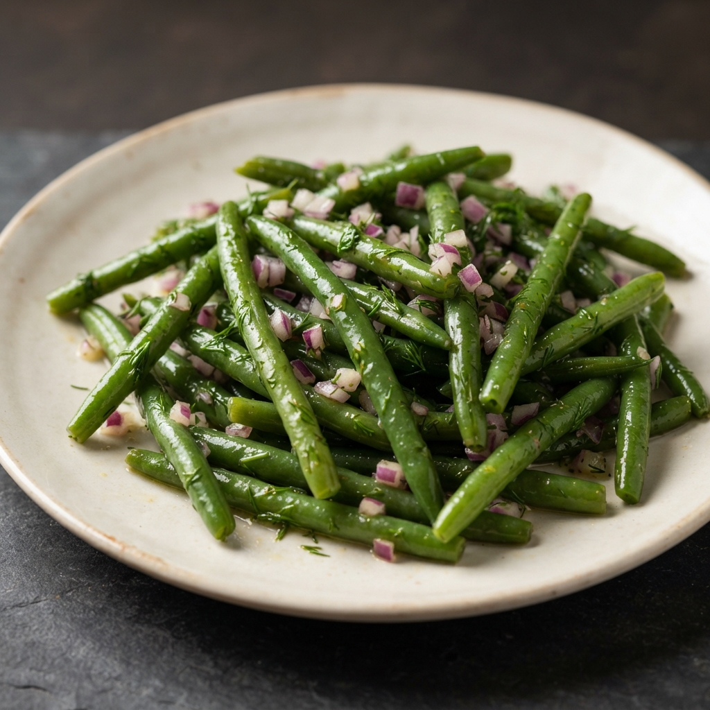 Cold Marinated Green Bean Salad