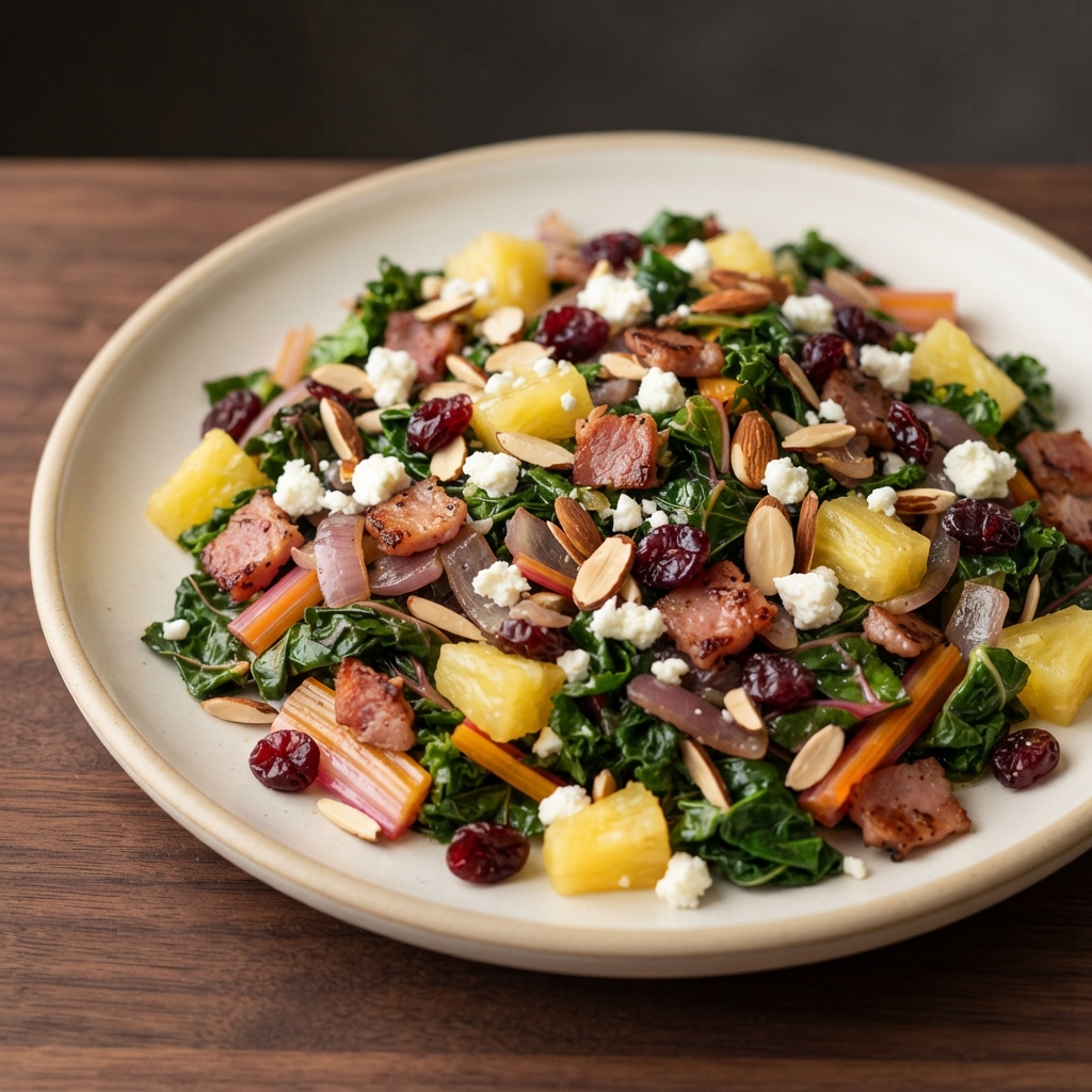 Kale and Rainbow Chard Medley