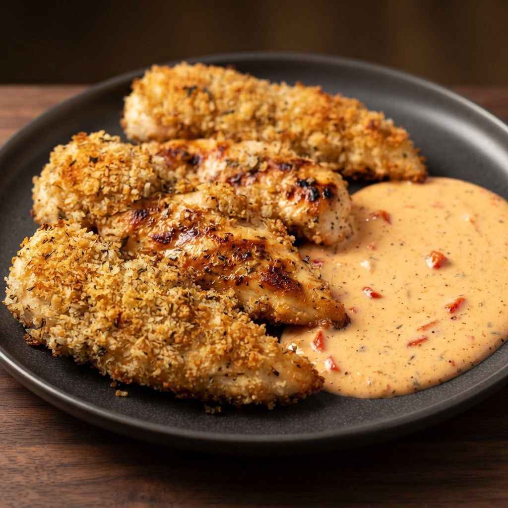 Oven-Baked Panko Chicken Tenders