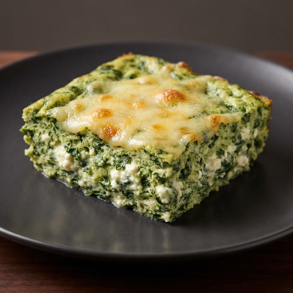 Grandma's Baked Spinach Soufflé Casserole