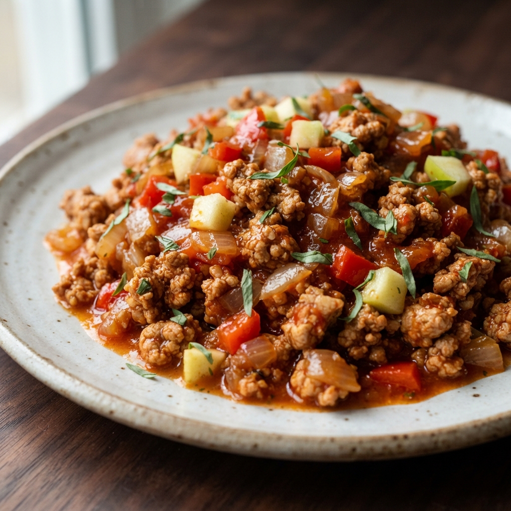 Apple-Tarragon Turkey Sloppy Joes
