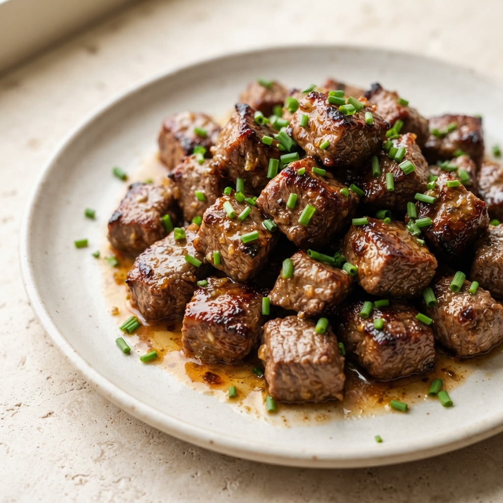 TikTok's Air Fryer Garlic Butter Steak Bites