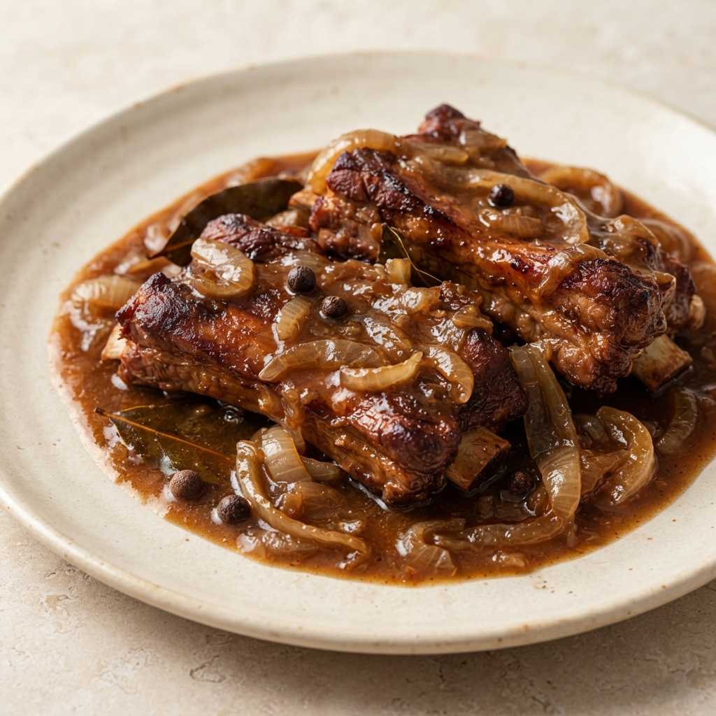 Polish Pork Ribs in Their Own Gravy (Żeberka Wieprzowe)