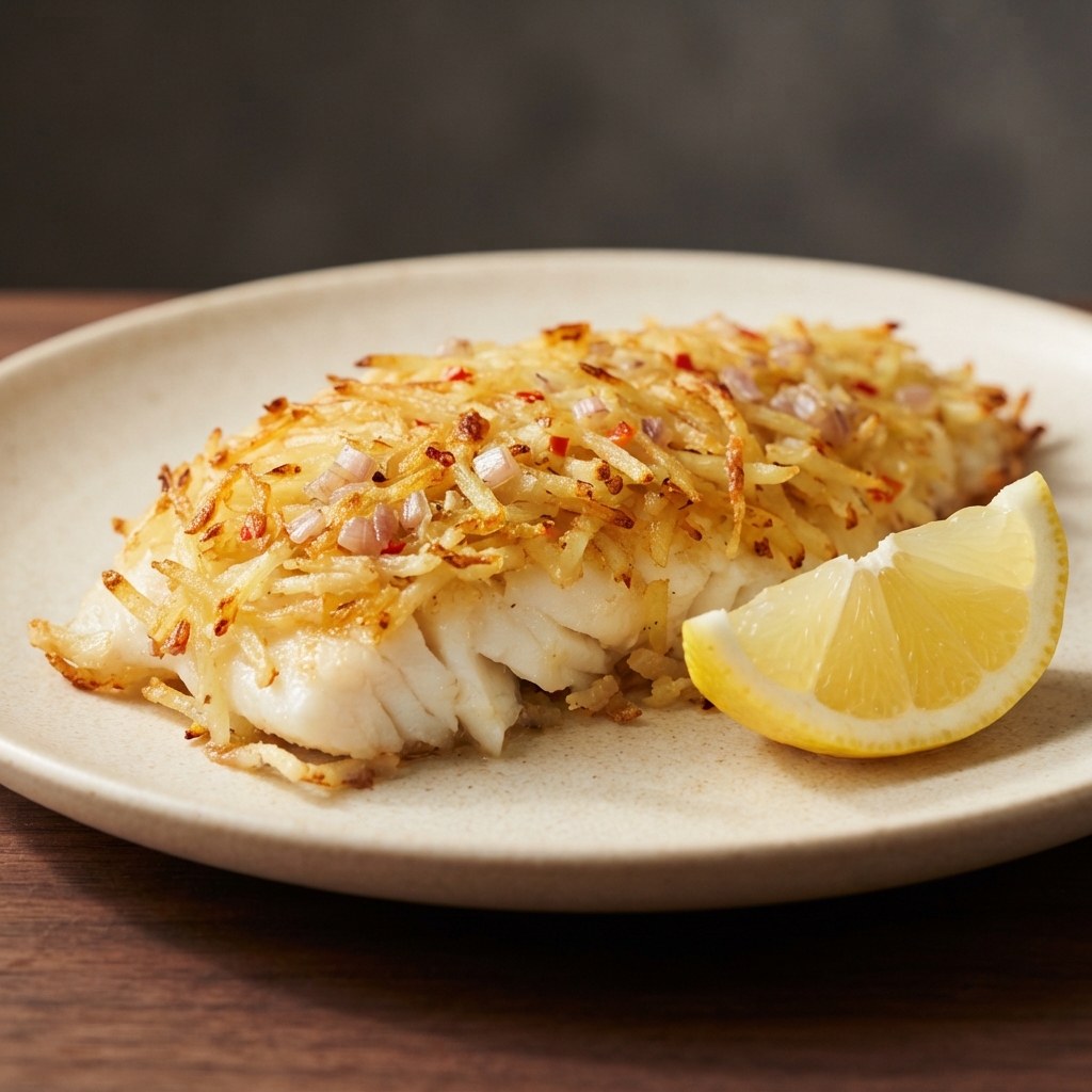 Crisp Potato-Coated Tilapia Fillets