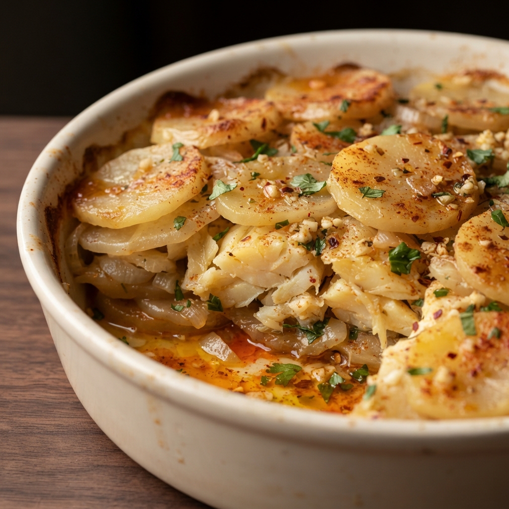 Baked Portuguese Bacalhau Casserole