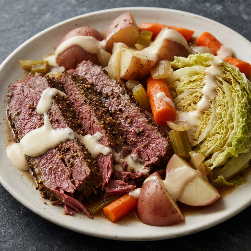 Sarah's Slow-Cooker Corned Beef and Cabbage