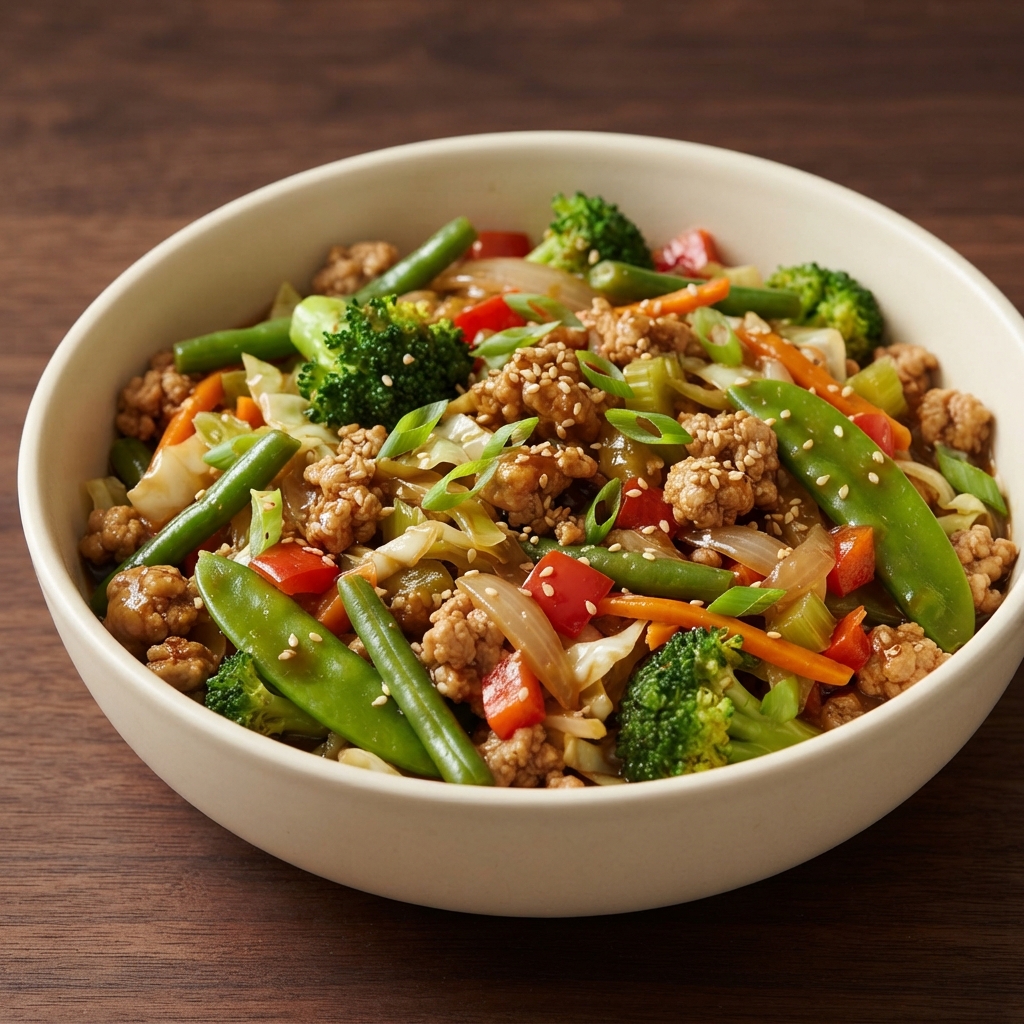 Turkey and Mixed Veggie Stir-Fry