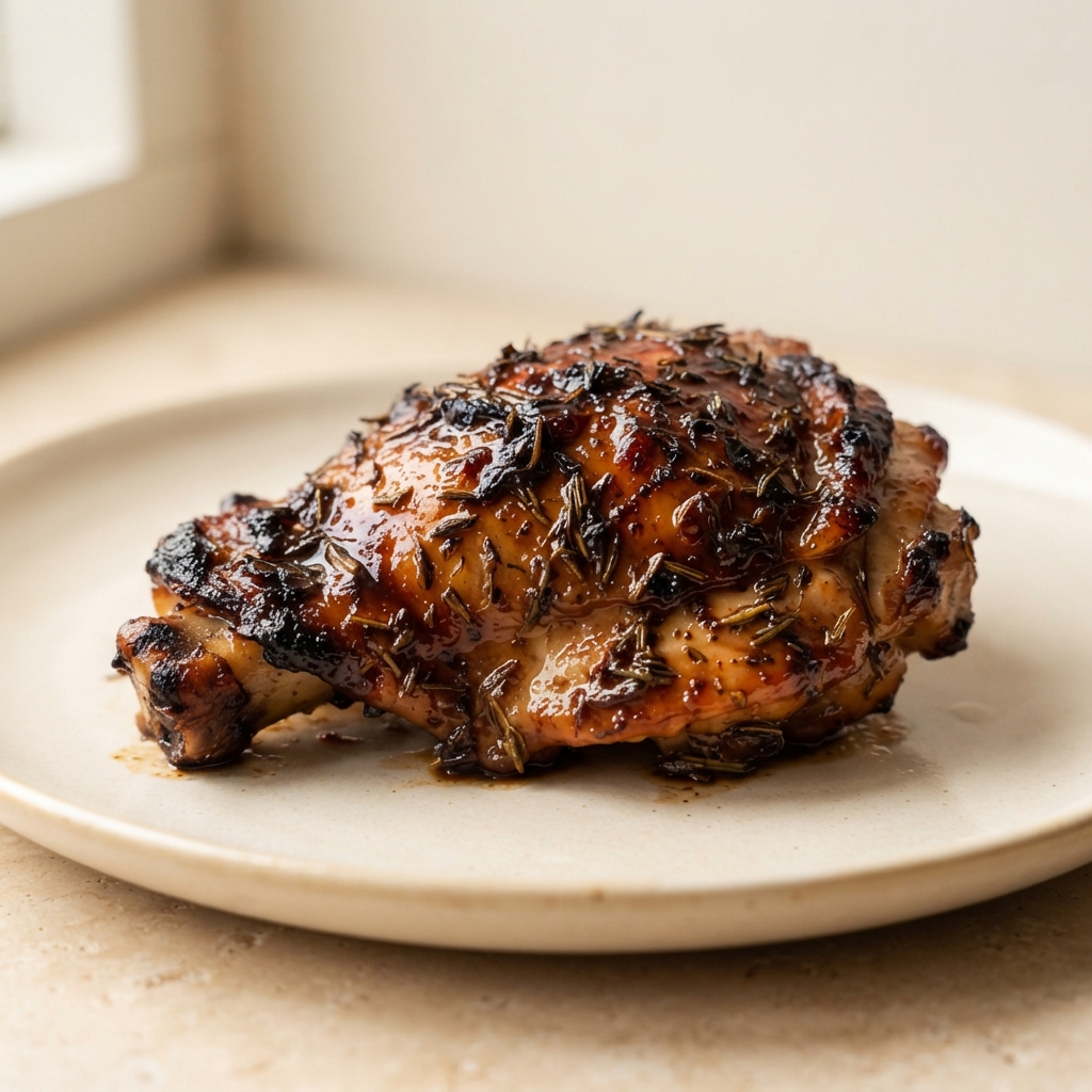 Balsamic-Honey Glazed Chicken Thighs