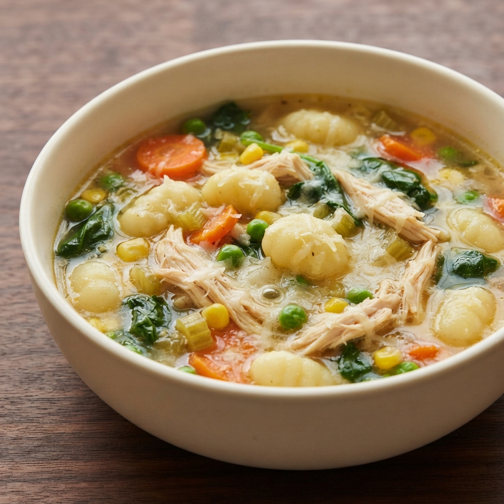 Weeknight Chicken & Gnocchi Soup
