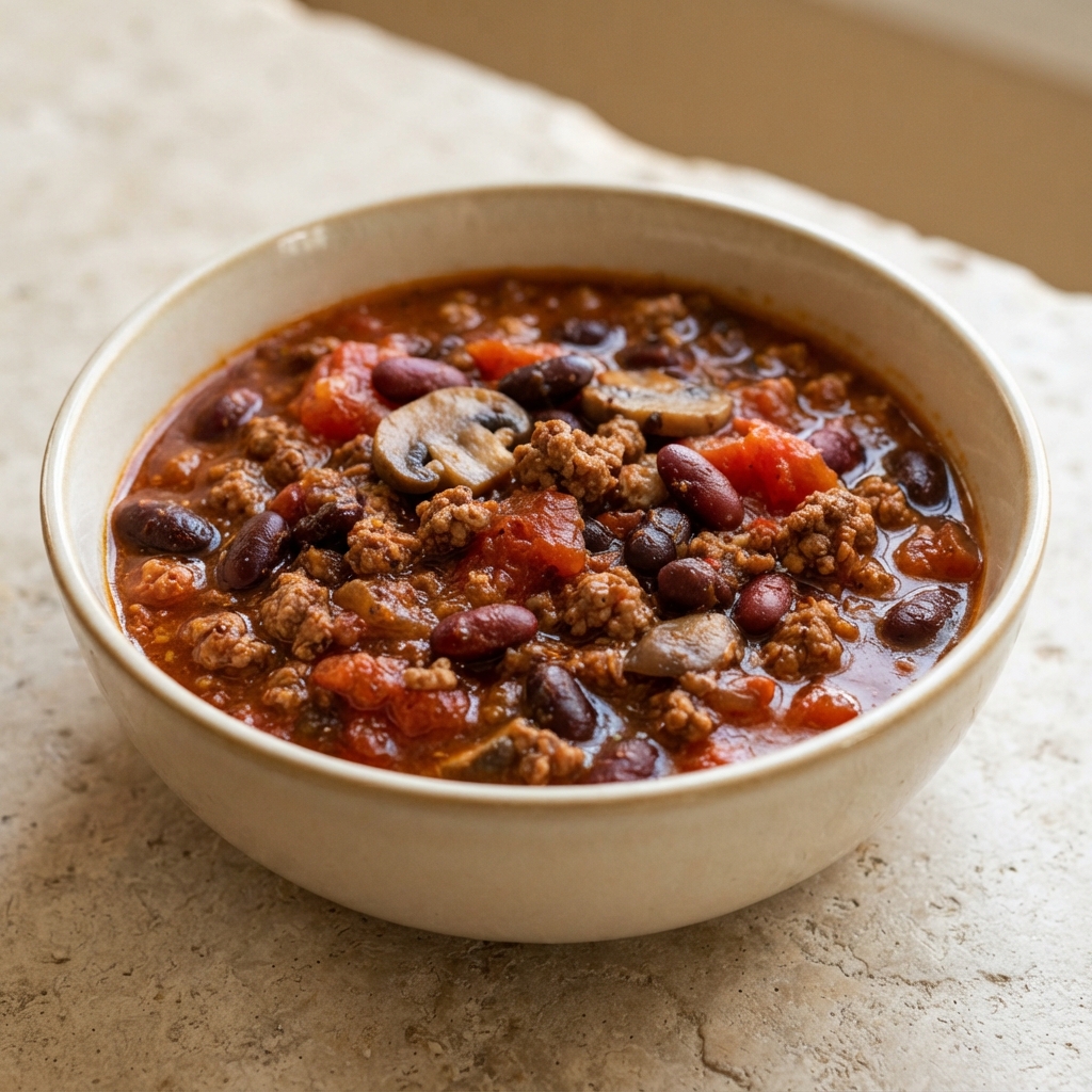 Fairuzah's Hearty Beef and Turkey Chili