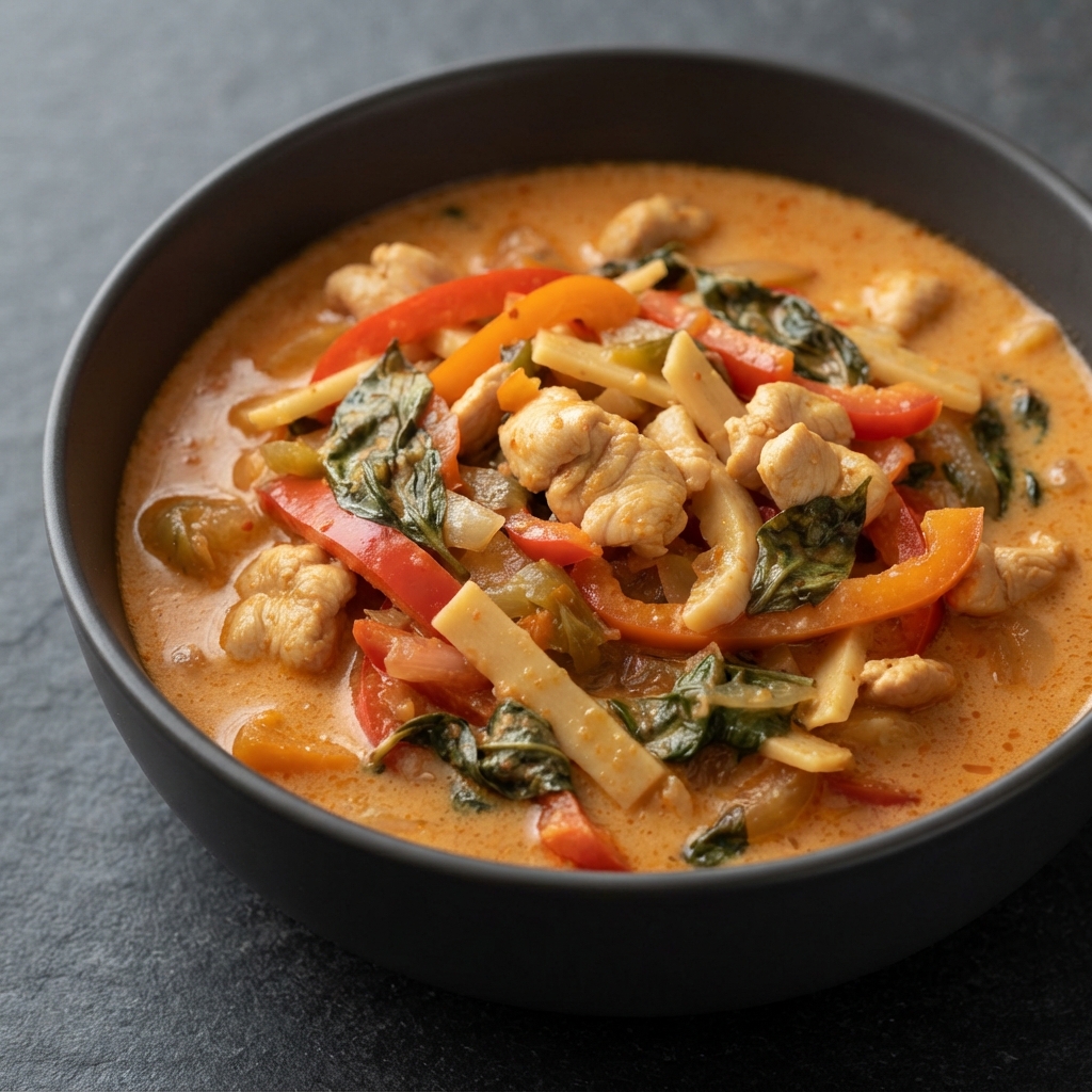 Kai Kang Daeng – Thai Red Chicken Curry in Coconut Milk