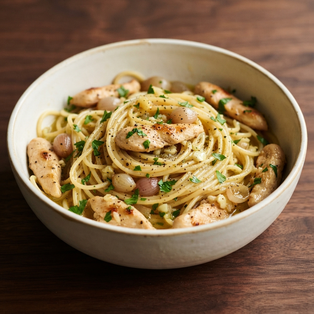 Chicken Scampi Pasta