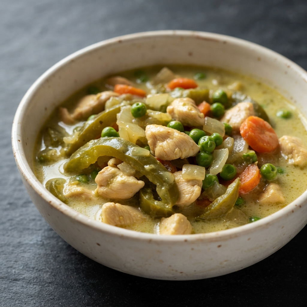 Crockpot Thai Green Chicken Curry