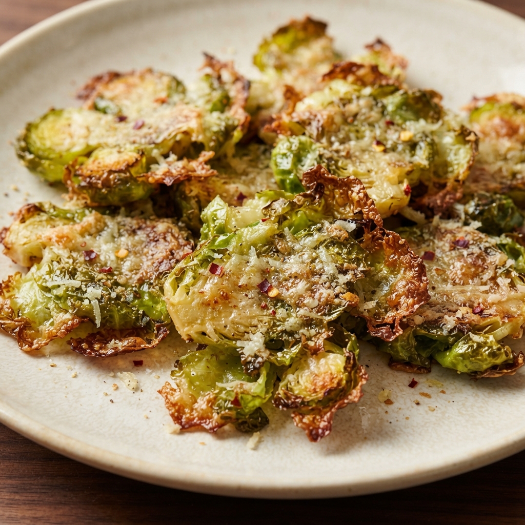 Crispy Smashed Brussels Sprouts with Parmesan