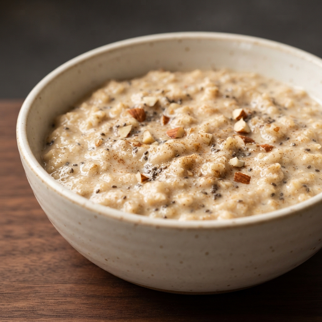 Vanilla Nut Chia Oatmeal (Vegan)