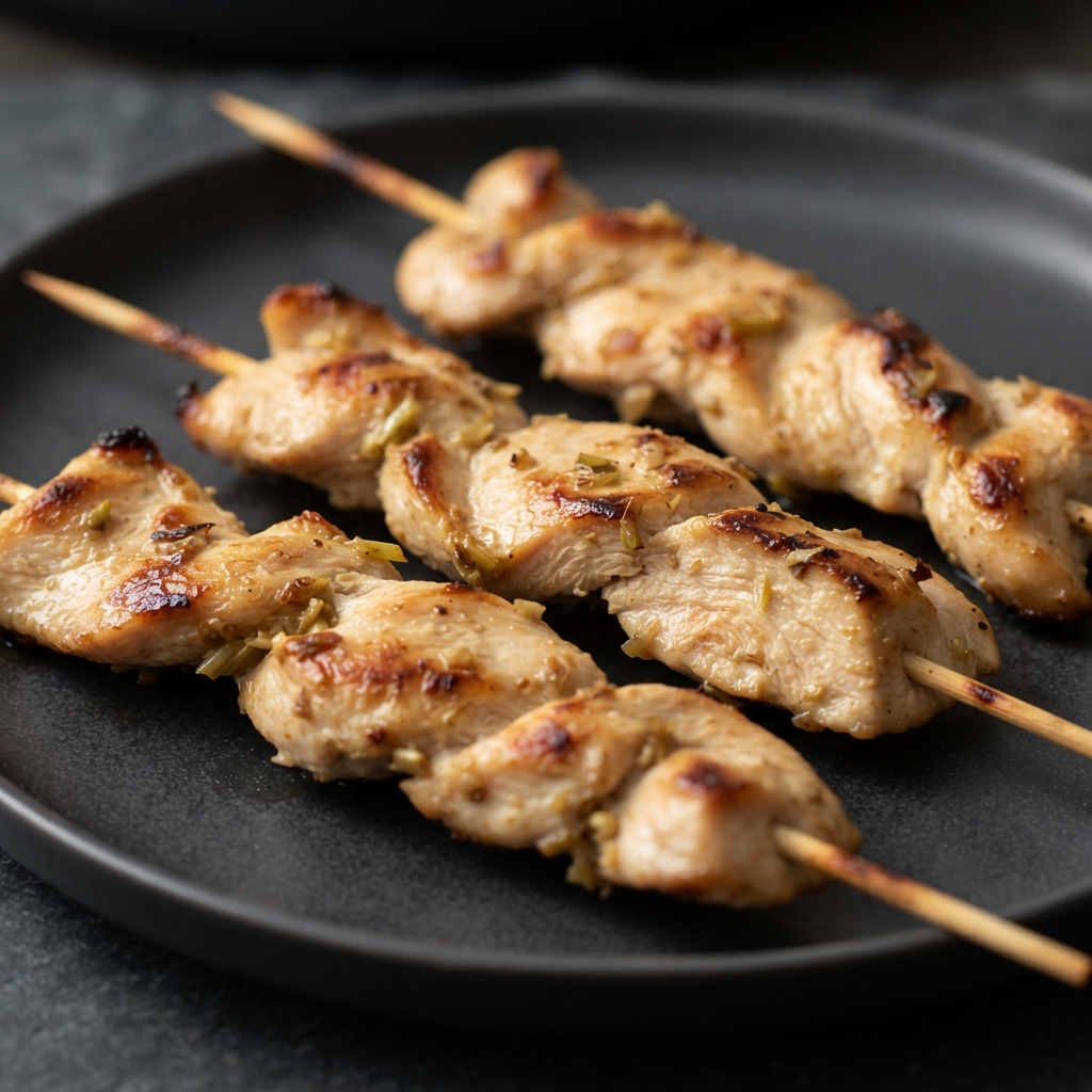 Lemongrass Chicken Skewers on the Grill
