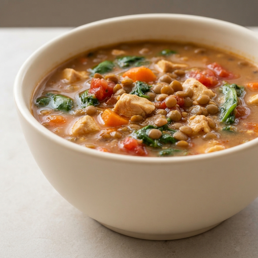 Chicken & Lentil Soup with House-Made Miso