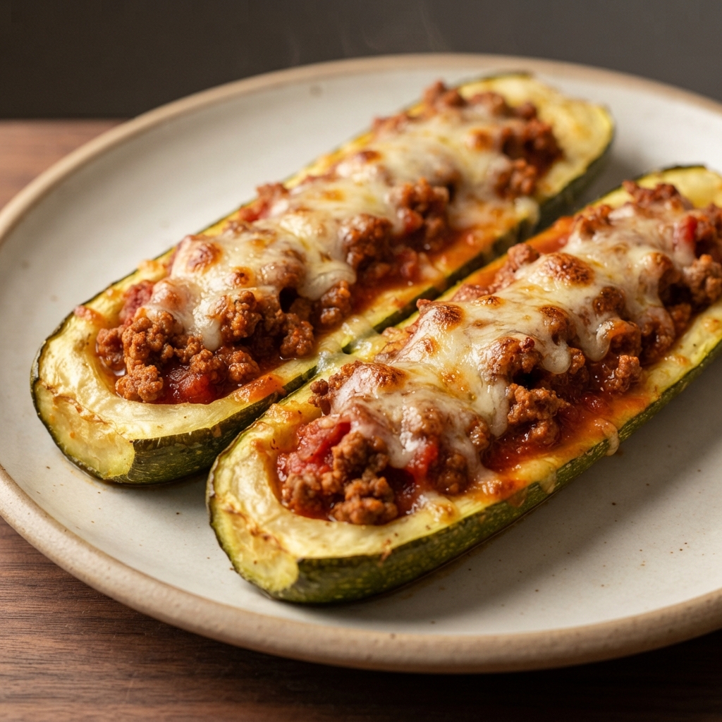 Chef John's Zucchini Boats Stuffed with Taco Beef