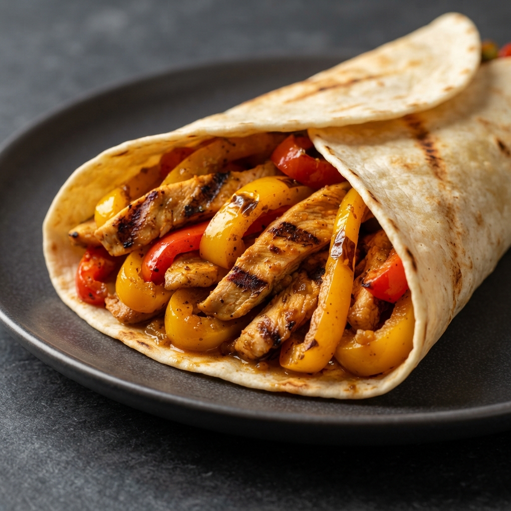 Char-Grilled Chicken Fajita Wraps