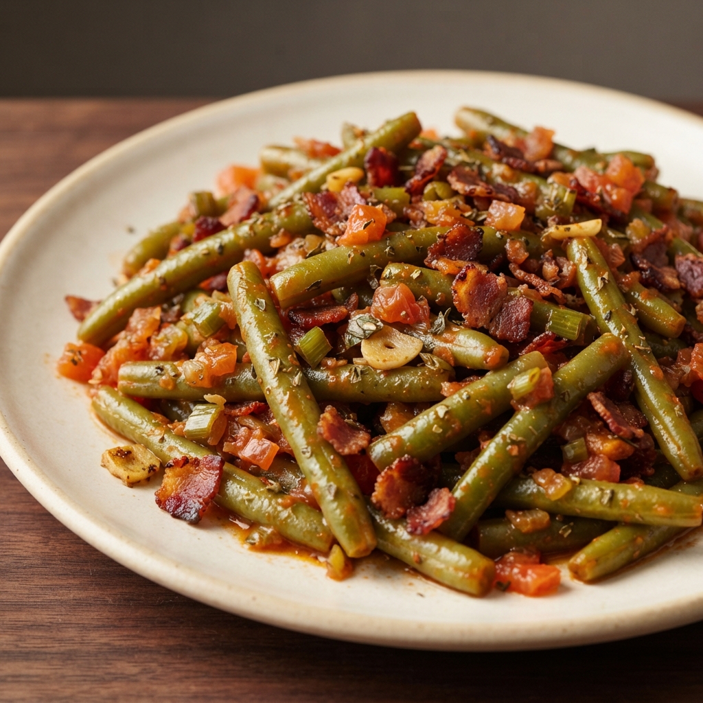 Italian-Style Sweet Green Beans with Bacon