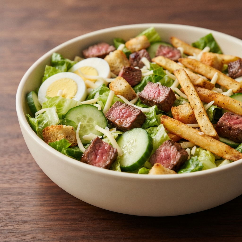 Steak and Fries Chopped Salad