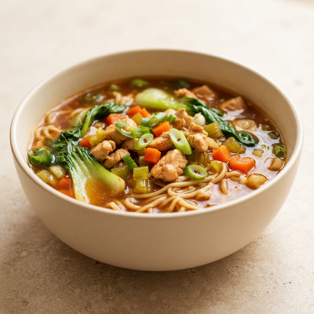 Chinese Chicken Soup with Bok Choy