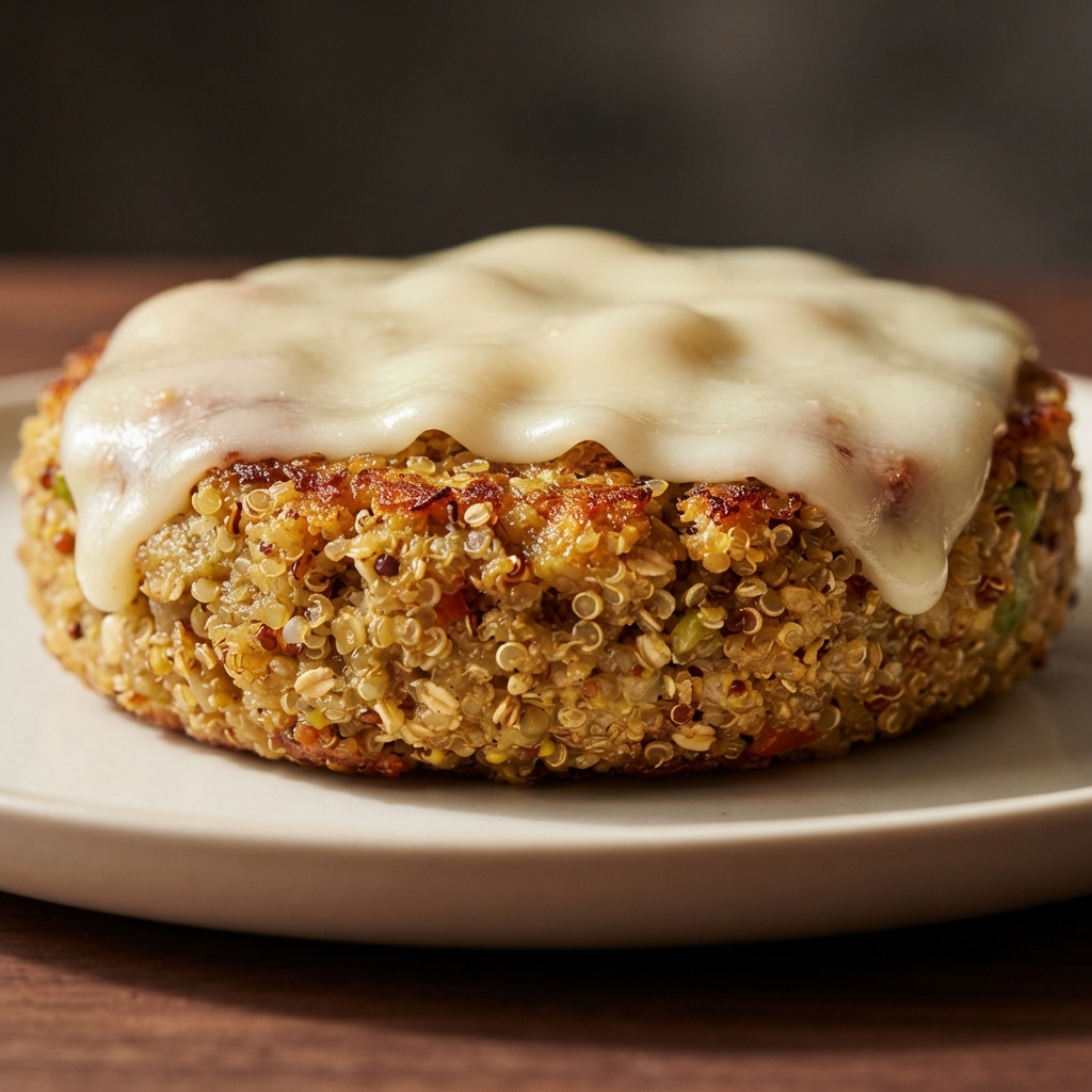Dijon Quinoa Burgers with Swiss