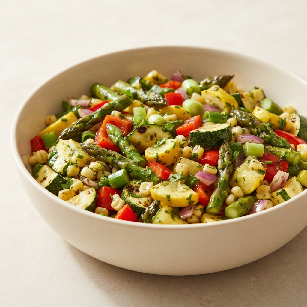 Charred Veggie Medley Salad
