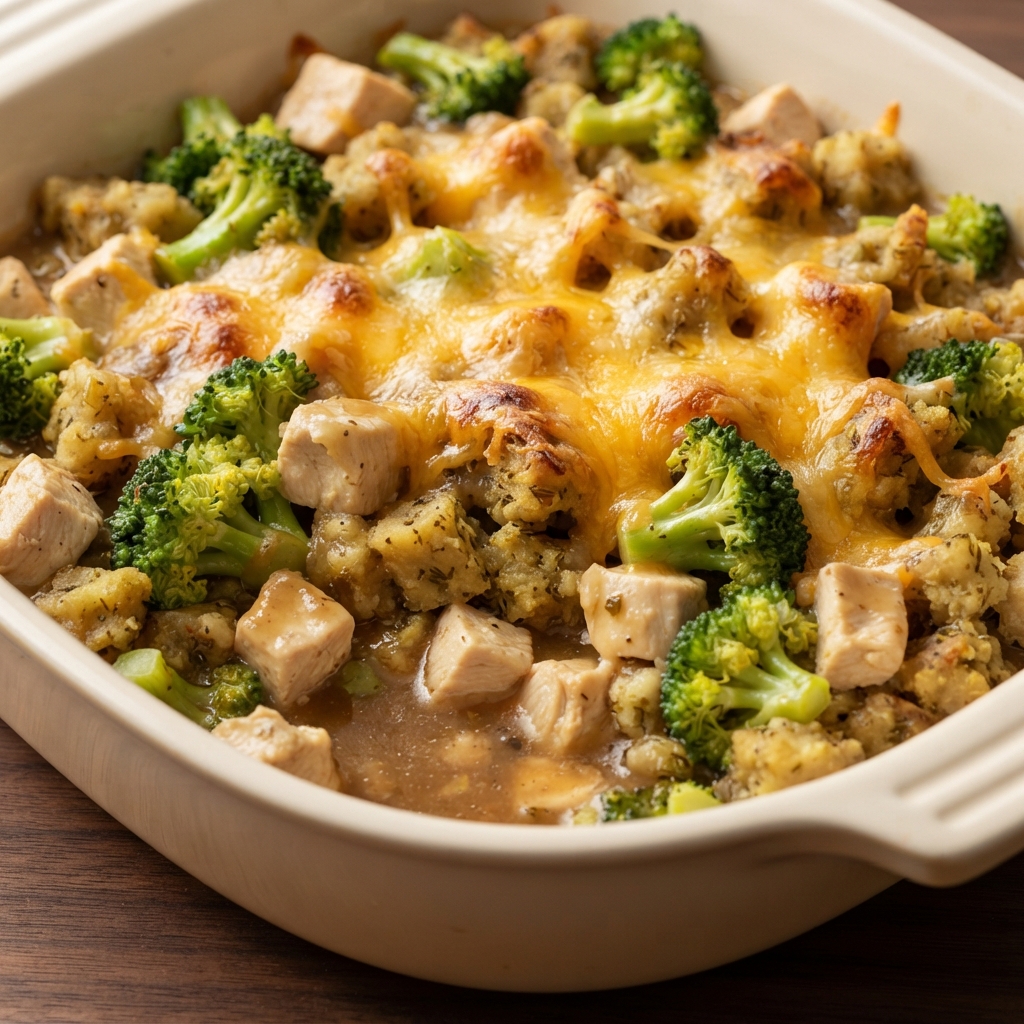 Weeknight Chicken & Stuffing Bake