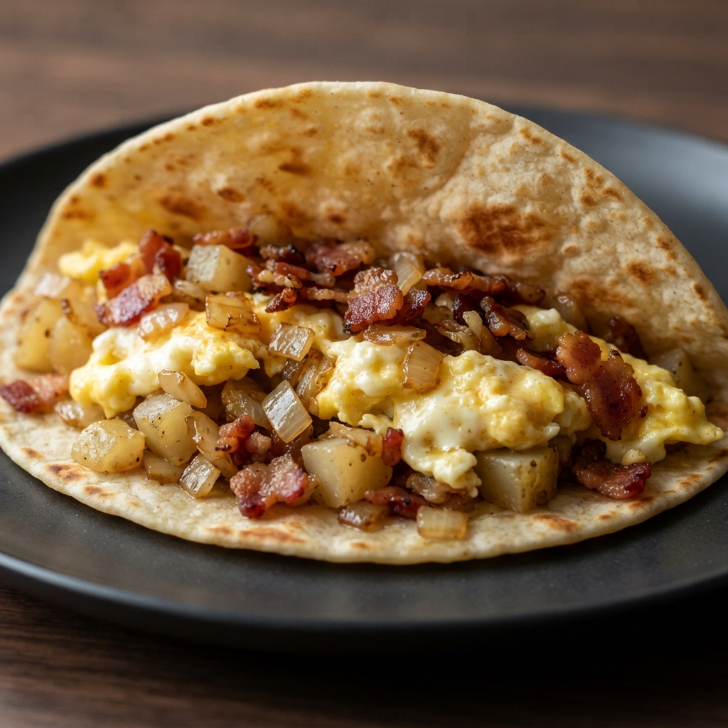 Bacon, Potato, and Egg Taco Fiesta