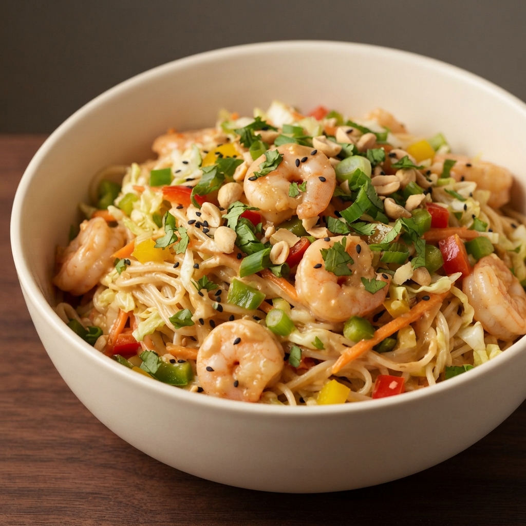 Thai-Style Noodle Salad with Shrimp