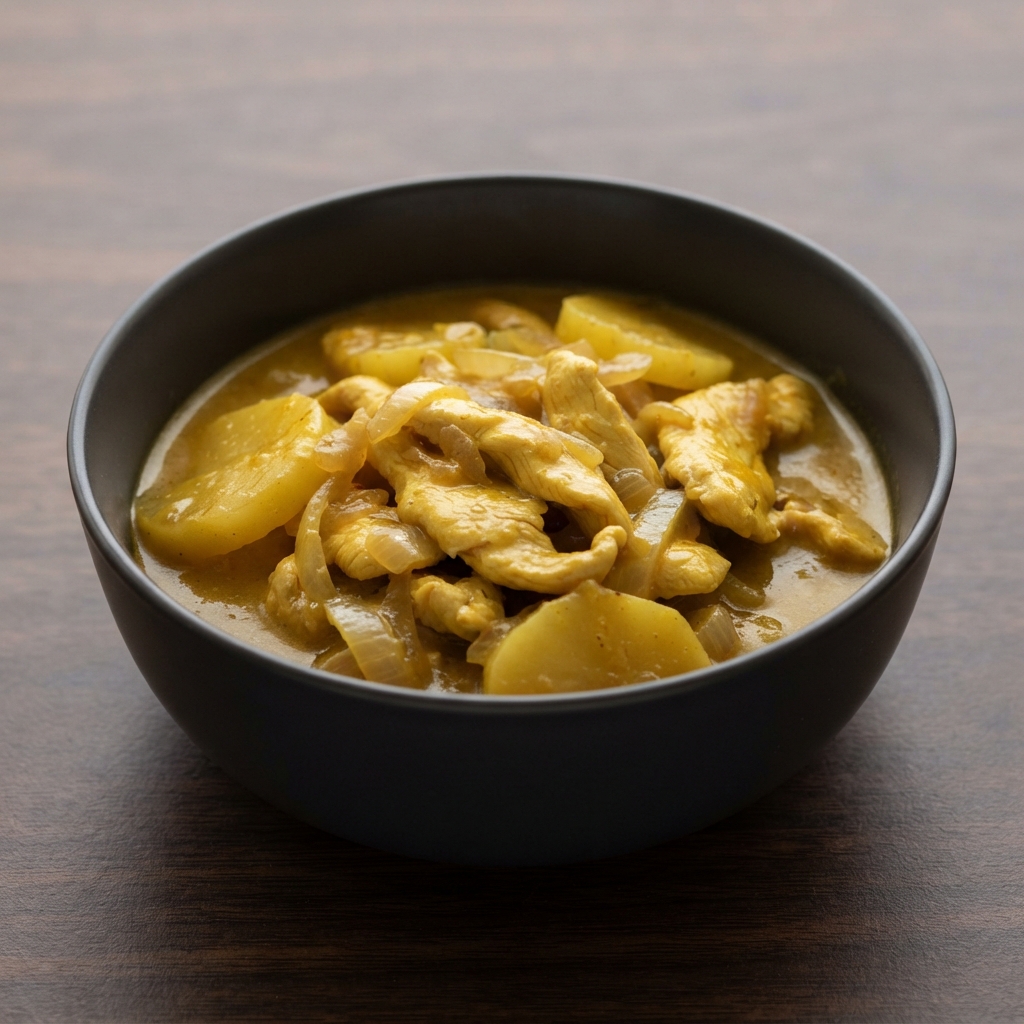 Chinese Curry Chicken with Potatoes and Coconut Milk