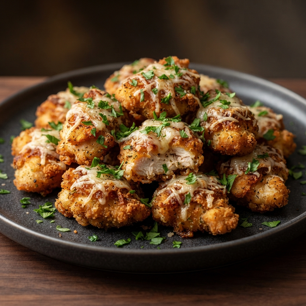 Parmesan Air-Fried Chicken Bites