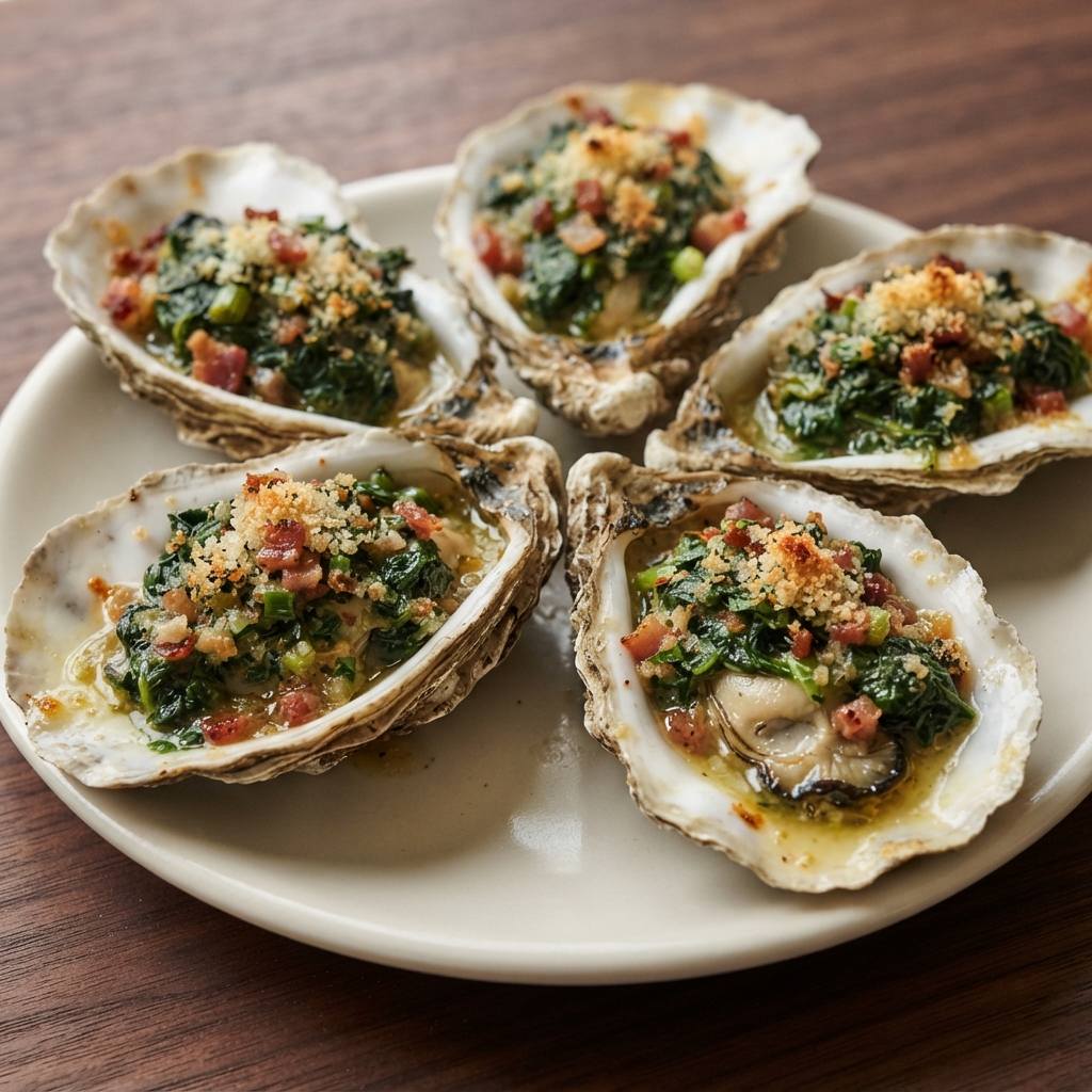 Classic Rockefeller-Style Oysters