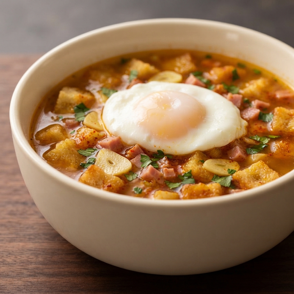 Chef John's Sopa de Ajo (Spanish Garlic Bread Soup)
