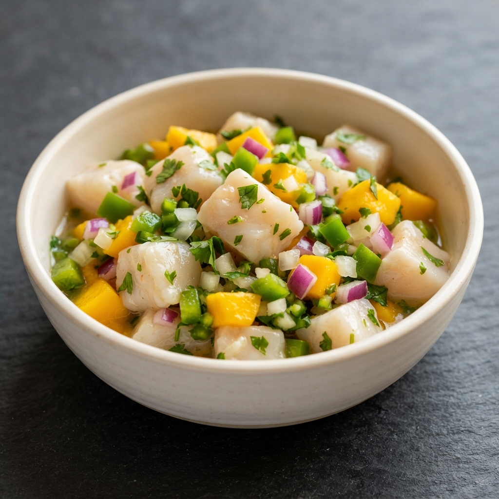 Halibut-Mango Ceviche
