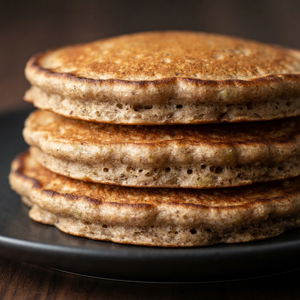 Almond-Banana Whole Wheat Pancakes