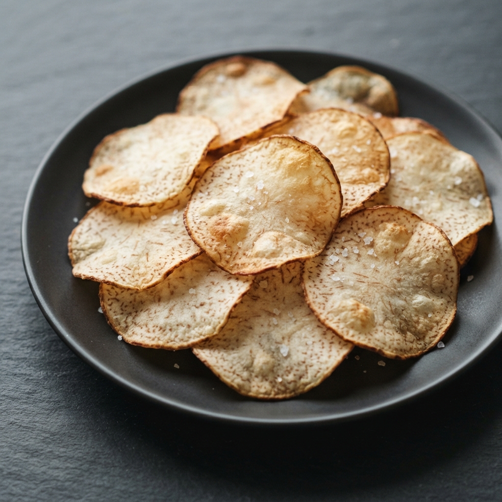 Baked Taro Chips