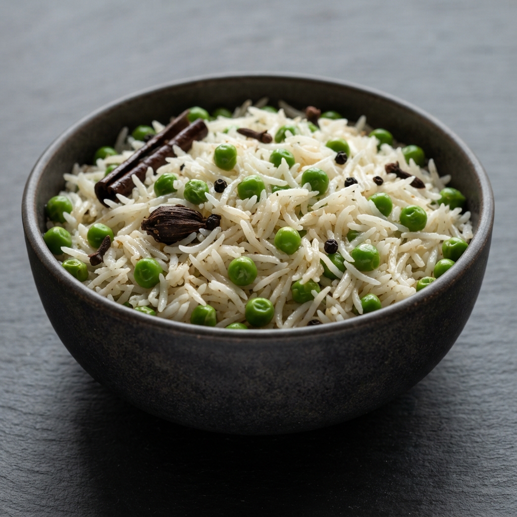 Pea-Studded Basmati Pilaf (Matar Pulao)